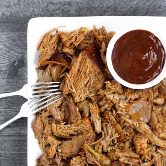 Slow Cooker Pulled Pork - Recipe photo by CleanPlateMama