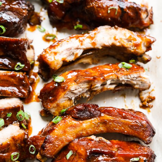 Slow Cooker Asian Ribs - Recipe photo by Joyous Apron
