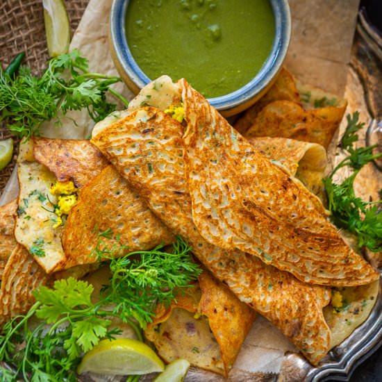 Moong Dal Chilla - Recipe photo by Whiskaffair