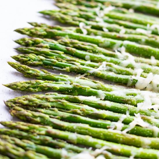 Garlic Parmesan Roasted Asparagus - Recipe photo by anyascookbook