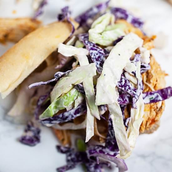 Crockpot Buffalo Chicken - Recipe photo by therusticfoodie
