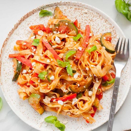 Pasta with vegetables - Recipe photo by everyday-delicious.com