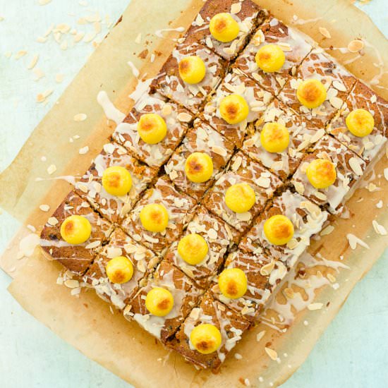 Easy Simnel Cake Traybake - Recipe photo by easypeasyfoodie