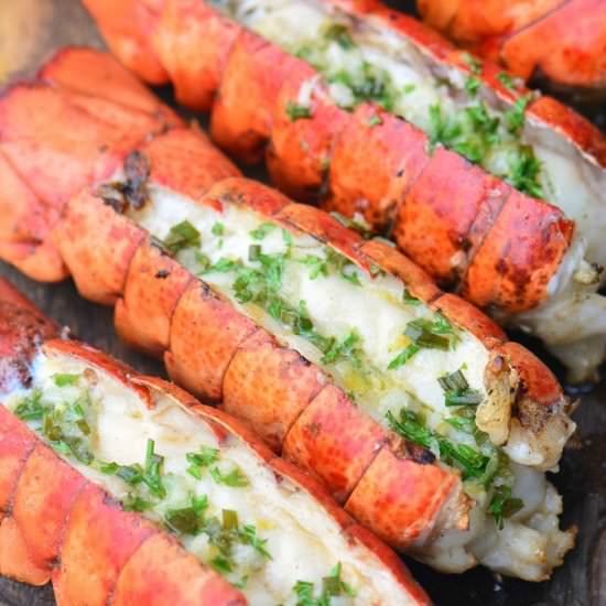 Grilled Lobster Tails - Recipe photo by GrillingSmokingLiving