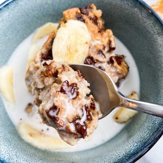 Healthy Chunky Monkey Baked Oatmeal - Recipe photo by Secretly Healthy Home