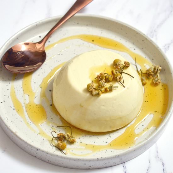 Honey Chamomile Panna Cotta - Recipe photo by Jaja Bakes