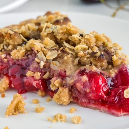 Cherry Pie with Crumb Topping - Recipe photo by keviniscooking