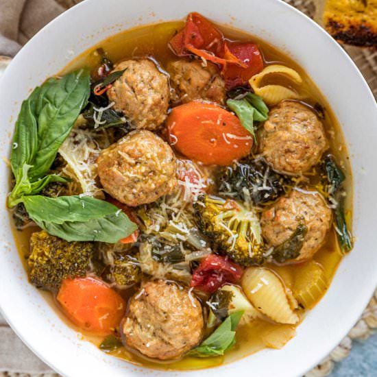 Italian Meatball Soup - Recipe photo by keviniscooking