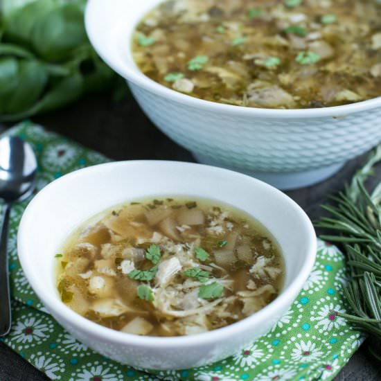 Instant Pot Chicken Thighs Soup - Recipe photo by littlebitrecipes