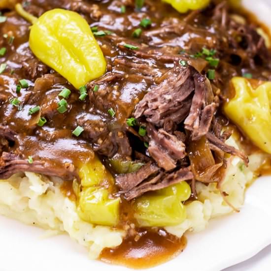 Instant Pot Mississippi Pot Roast - Recipe photo by Flavor Mosaic