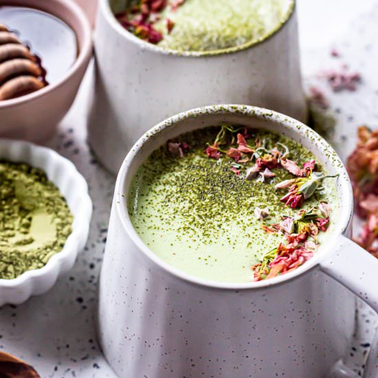 Matcha Latte (Dairy-Free) - Recipe photo by Healthy Little Vittles