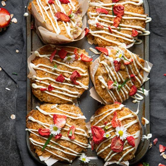 Bakery Style Strawberry Muffins - Recipe photo by pageandplate