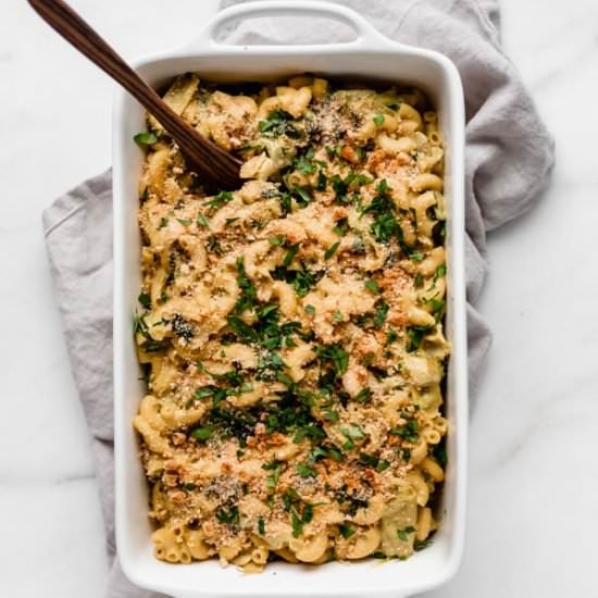 Spinach & Artichoke Mac and Cheese - Recipe photo by choosingchia