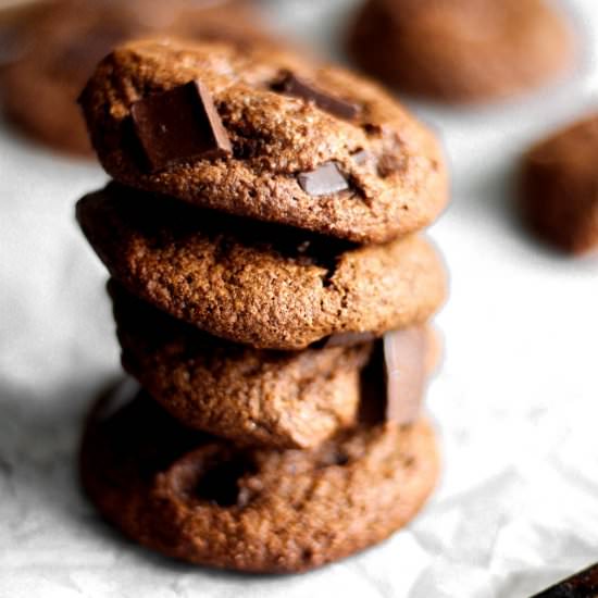 Paleo Double Chocolate Cookies - Recipe photo by laushealthylife