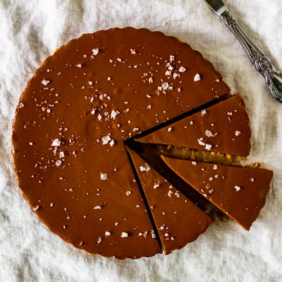 Sourdough Chocolate Tart - Recipe photo by gatheredatmytable