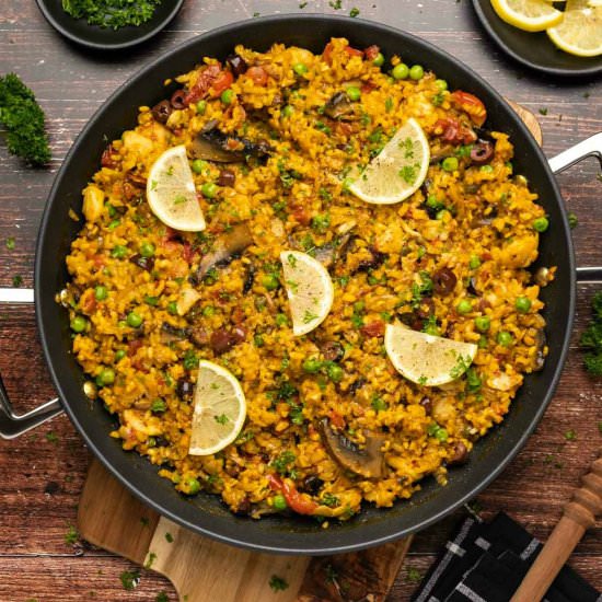 Vegetable Paella - Recipe photo by gimmethatflavor