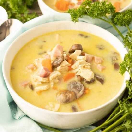 Chicken Cordon Bleu Soup - Recipe photo by Mindees Cooking Obsession