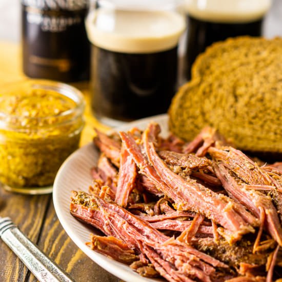 Slow Cooker Guinness Corned Beef - Recipe photo by Burrata and Bubbles