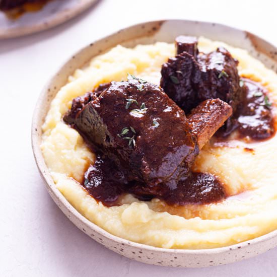 Instant Pot Short Ribs - Recipe photo by My Three Seasons