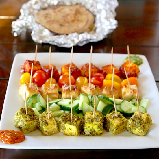 Paneer roast: three ways - Recipe photo by tjake