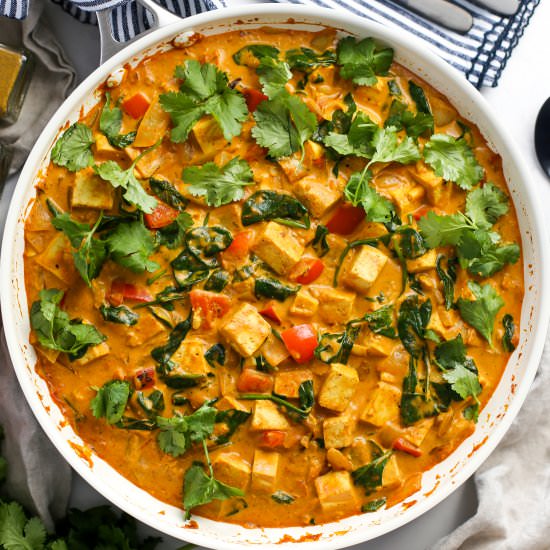 One-Pan Tofu Coconut Curry - Recipe photo by Yay For Food