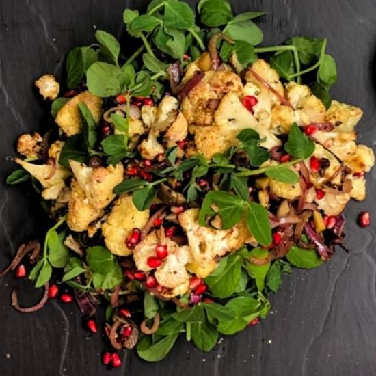Roasted Cauliflower Salad & Chesnut - Recipe photo by thedevilwearssalad