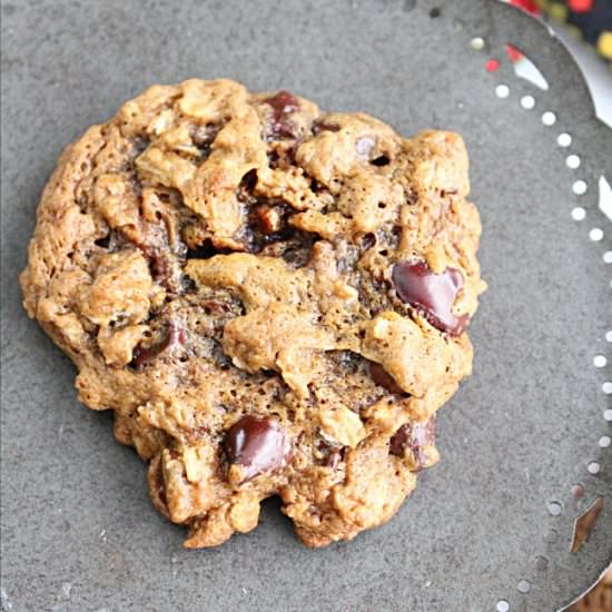 PB Chocolate Chip Oatmeal Cookies - Recipe photo by biggreenhouse