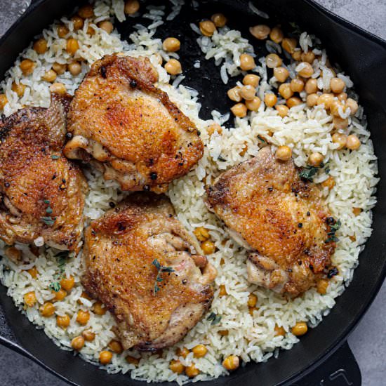 One Pot Chicken + Turkish Rice - Recipe photo by olivesintheoven