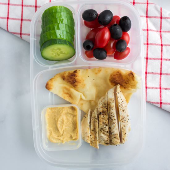 Easy Mediterranean Lunchbox Idea - Recipe photo by familyfreshmeals