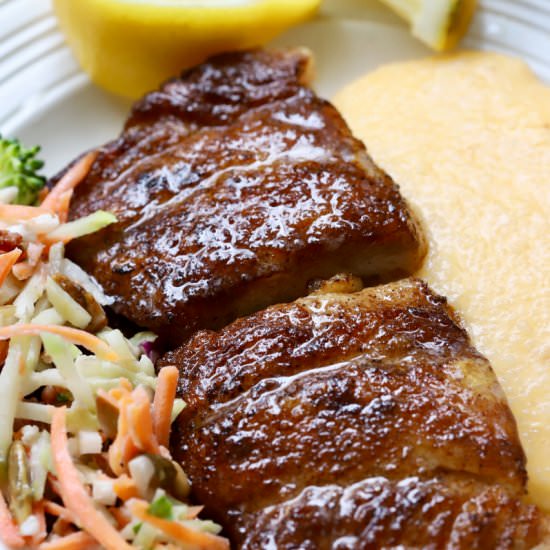 Blackened Mahi-Mahi - Recipe photo by Grits and Pinecones