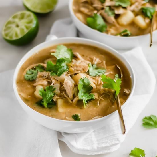 Bean-Free White Chicken Chili - Recipe photo by paleoinpdx