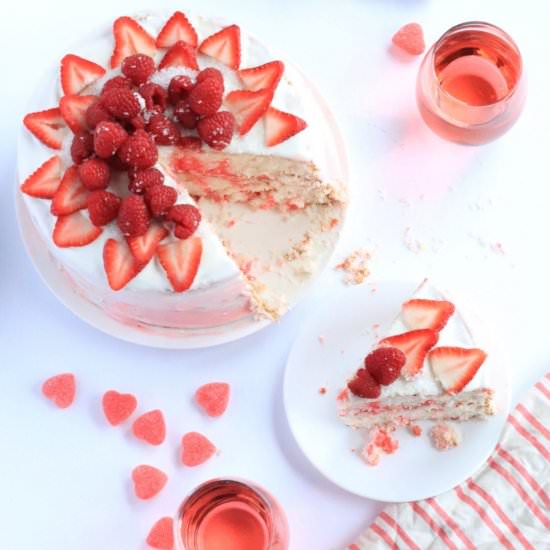 Easy Strawberry Poke Cake - Recipe photo by Carefree Mermaid