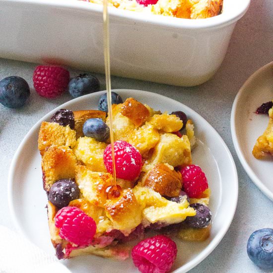 Triple Berry French Toast - Recipe photo by Kathryns.kitchen.blog
