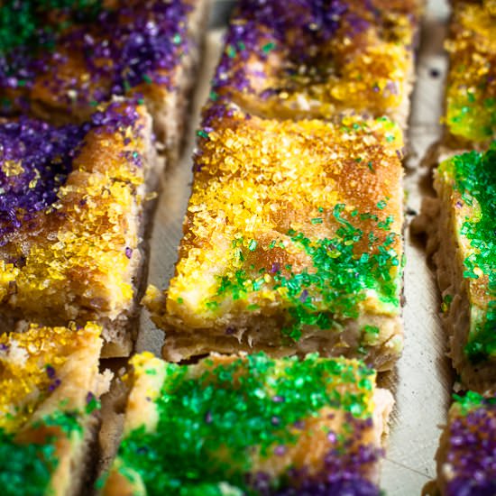 Sopapilla Cheesecake ~ King Cake - Recipe photo by thatzestlife