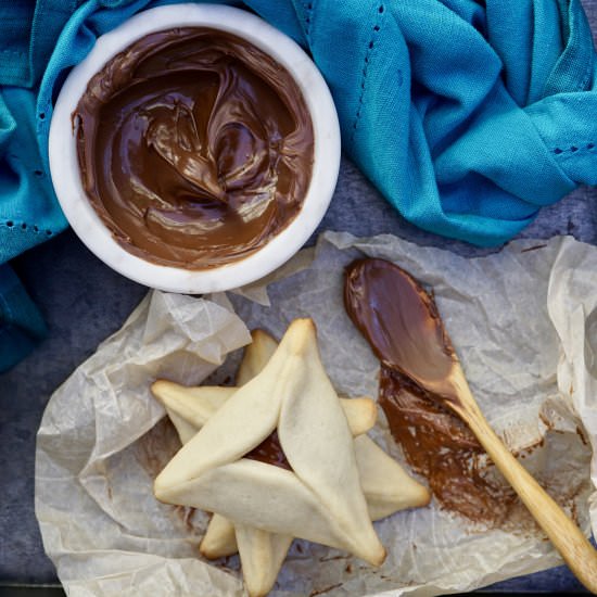 Nutella Hamantaschen - Recipe photo by simmerandsauce