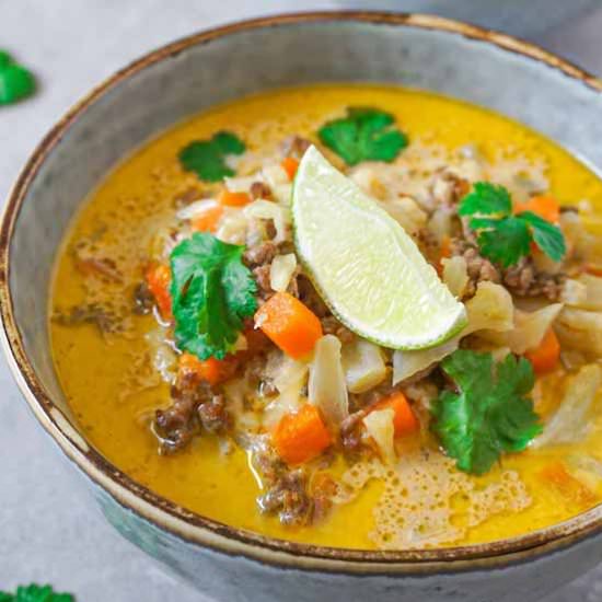 Healthy keto Zuppa Toscana - Recipe photo by HereToCook