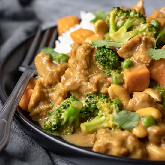 Massaman Curried Seitan - Recipe photo by my quiet kitchen