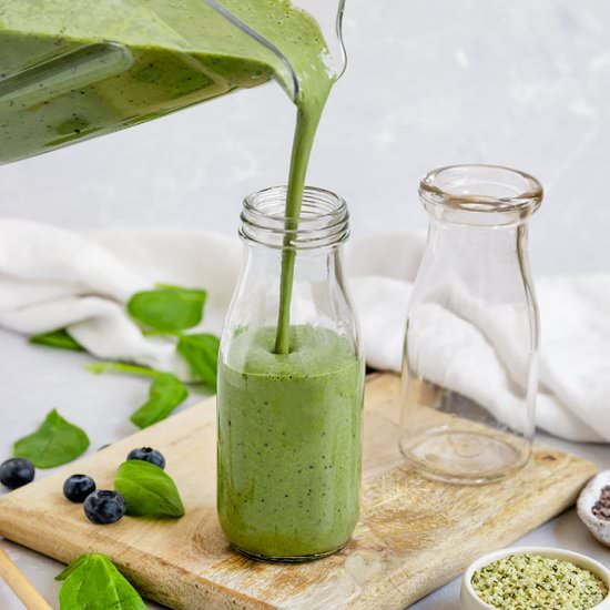 Green Breakfast Smoothie - Recipe photo by ShortGirlTallOrder