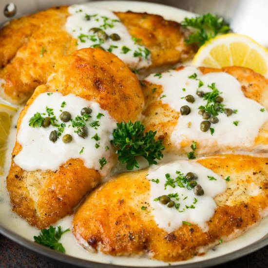Chicken Scallopini - Recipe photo by dinneratthezoo