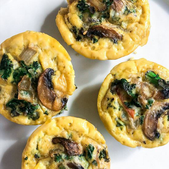 Mushroom Kale Egg Cups - Recipe photo by tippsinthekitch