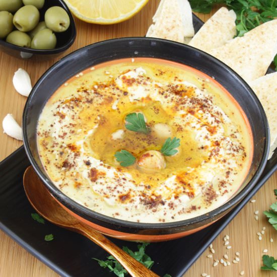Garlic Hummus Easy Recipe - Recipe photo by My Culinary Expressions