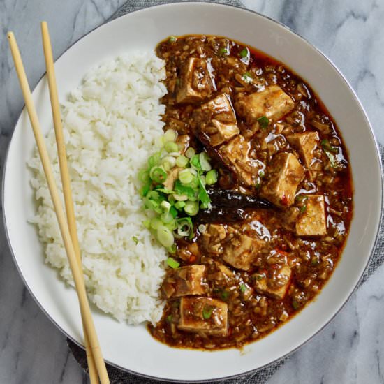 MAPO TOFU - Recipe photo by myvegetarianroots