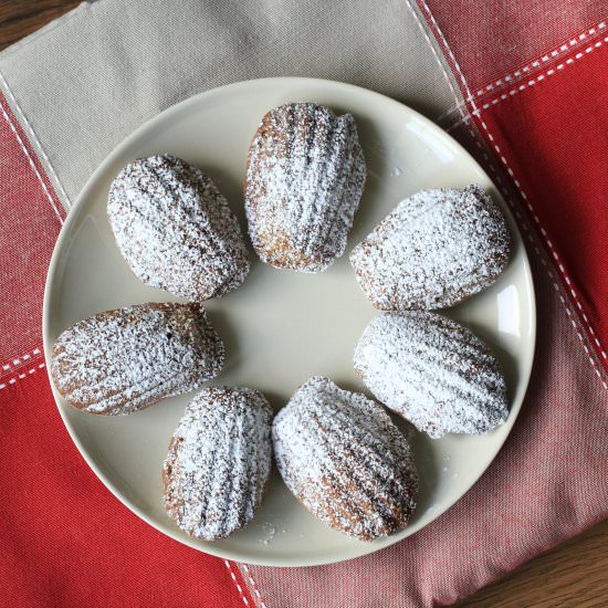Matcha Madeleines - Recipe photo by adashofzest
