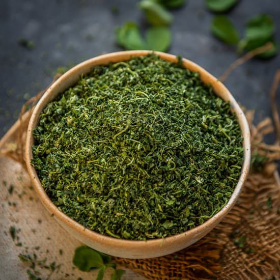 Dried Fenugreek Leaves - Recipe photo by Whiskaffair