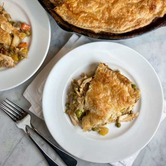 Rotisserie Chicken Pot Pie - Recipe photo by thebrookcook.wordpress.com