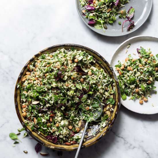 Life changing wild rice salad - Recipe photo by Bibbyskitchenat36
