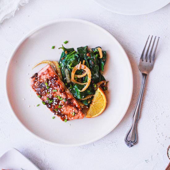 Ginger Soy Salmon - Recipe photo by StemandSpoon