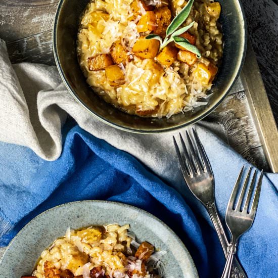 Butternut Squash Risotto - Recipe photo by Theperksofbeingus