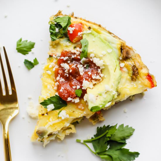 Loaded Veggie Frittata - Recipe photo by ourbalancedbowl