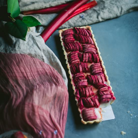 Rhbarb and Apple ginger tart - Recipe photo by melissa sampedro